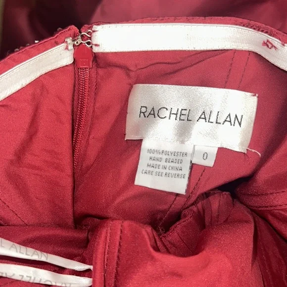 Rachel Allan Couture Liquid Beaded and stones hi end national state local formal - Picture 11 of 11